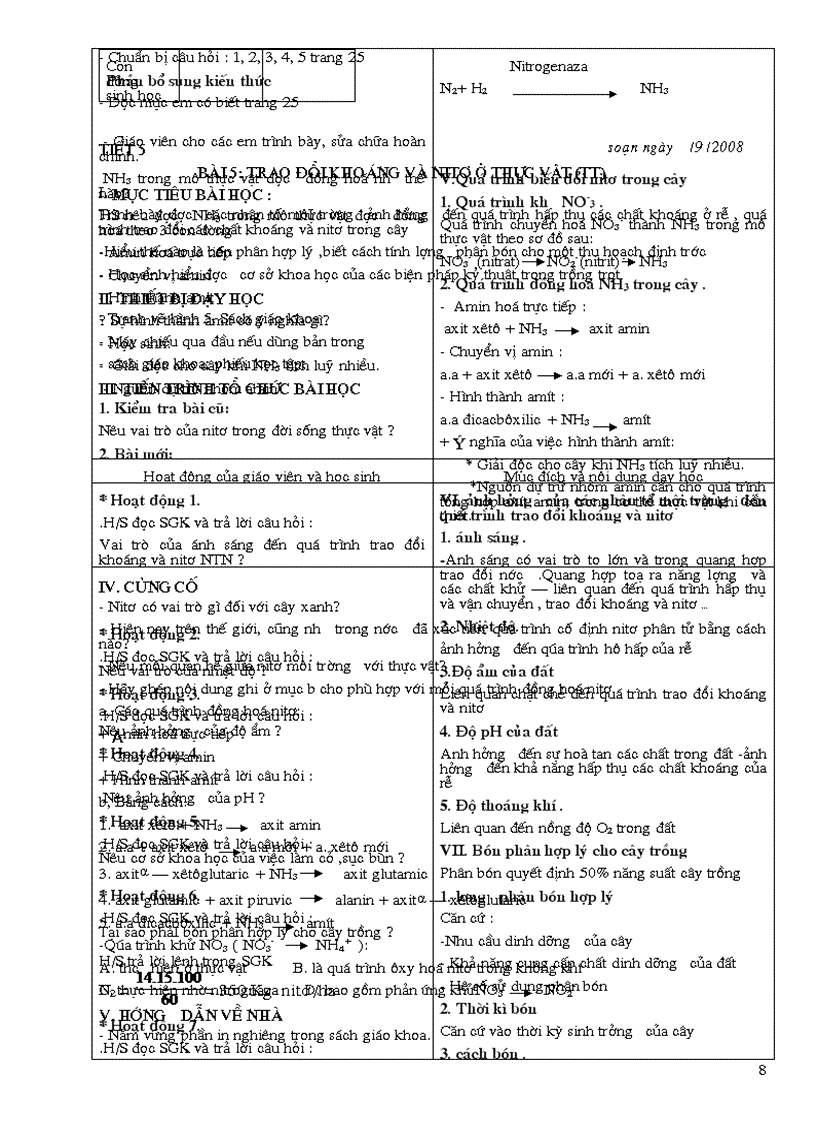 image for page Giao an sinh hoc 11 nang cao Đa dung nam hoc 07 08