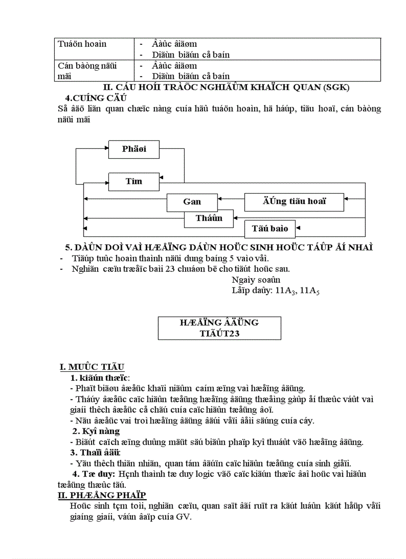 image for page Giáo án sinh học 11 NC từ tiết 21 48