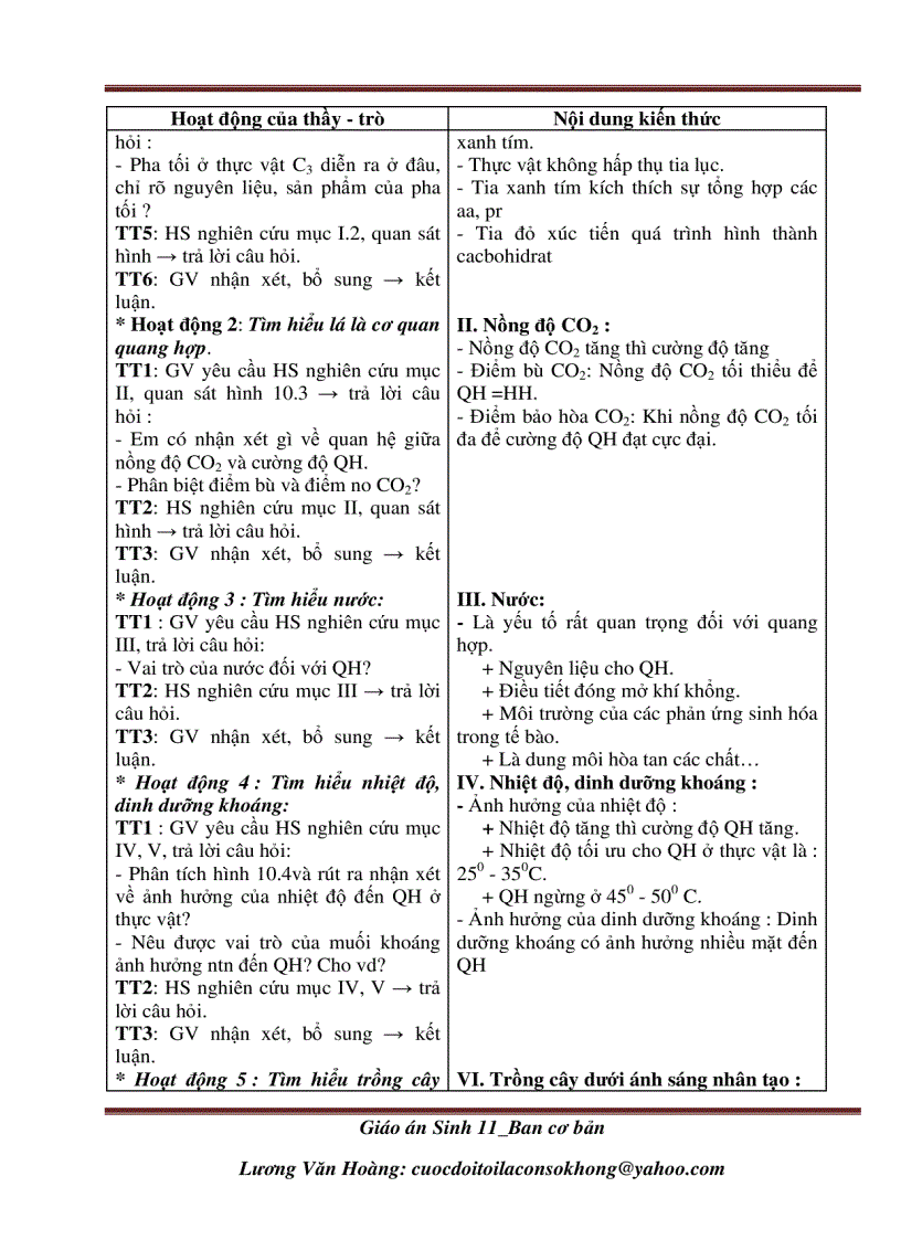 image for page Giáo án sinh học 11cơ bản 2