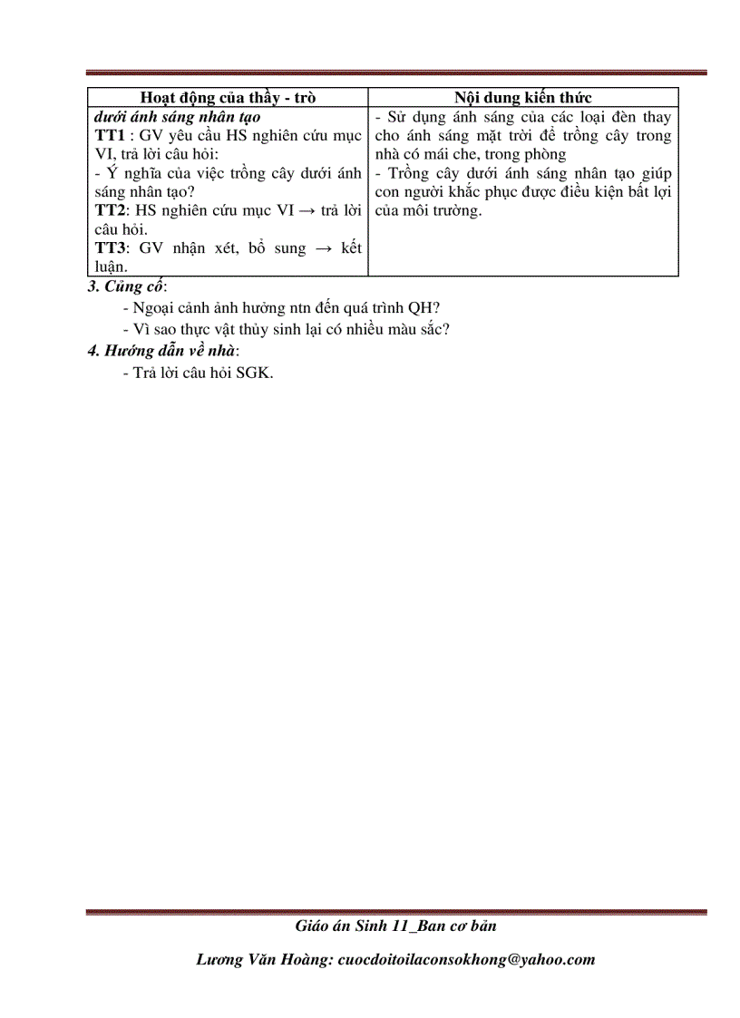 image for page Giáo án sinh học 11cơ bản 2