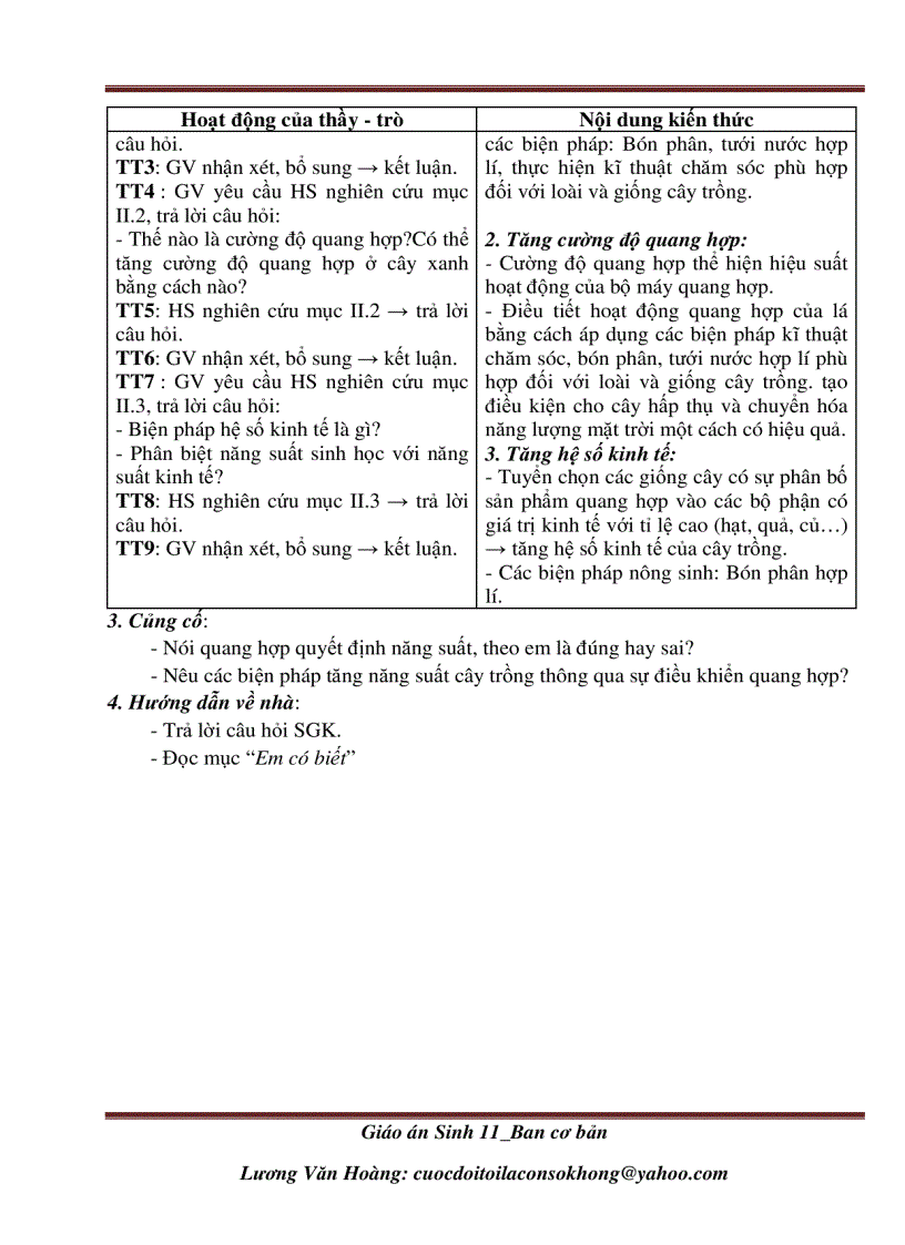 image for page Giáo án sinh học 11cơ bản 2