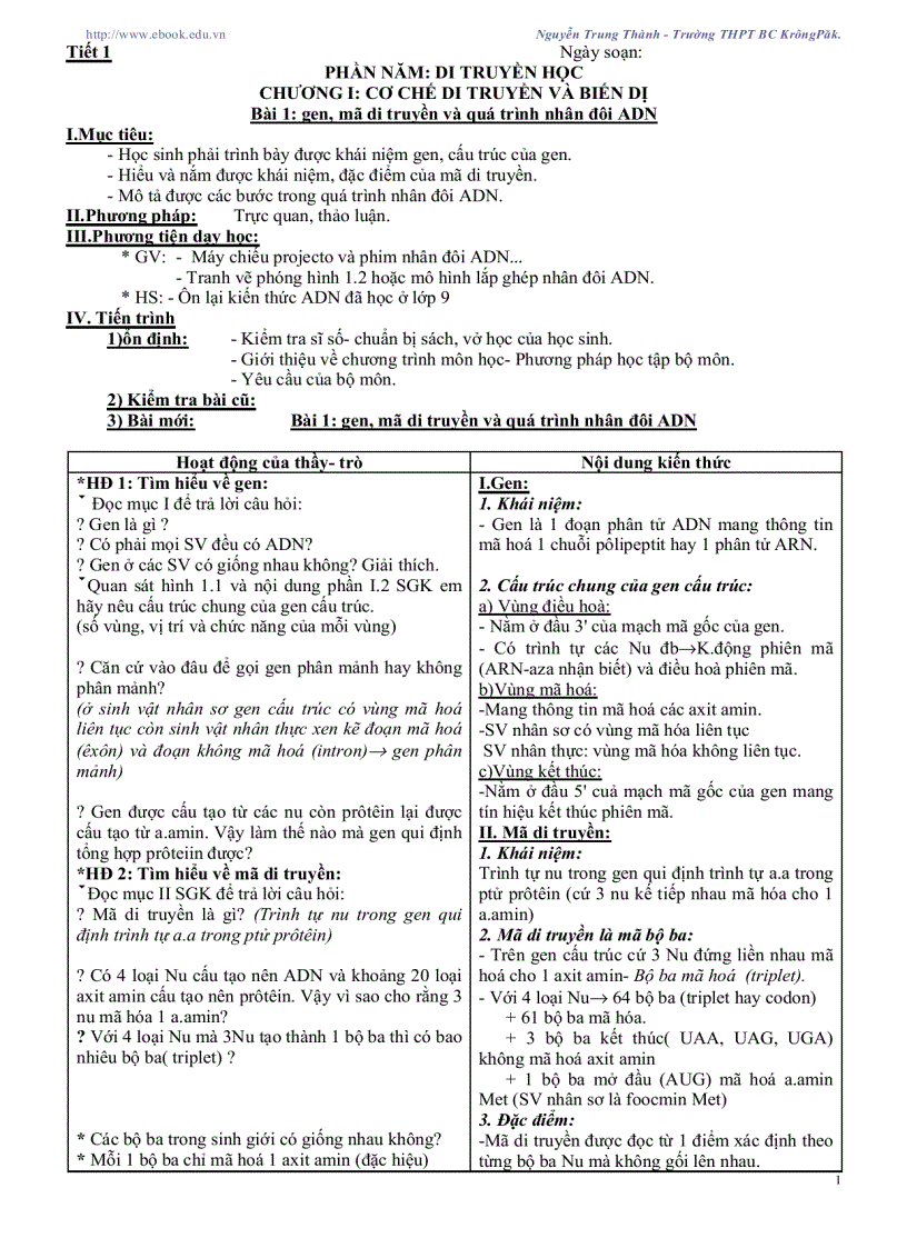 image for page Giáo án sinh học 12 CB