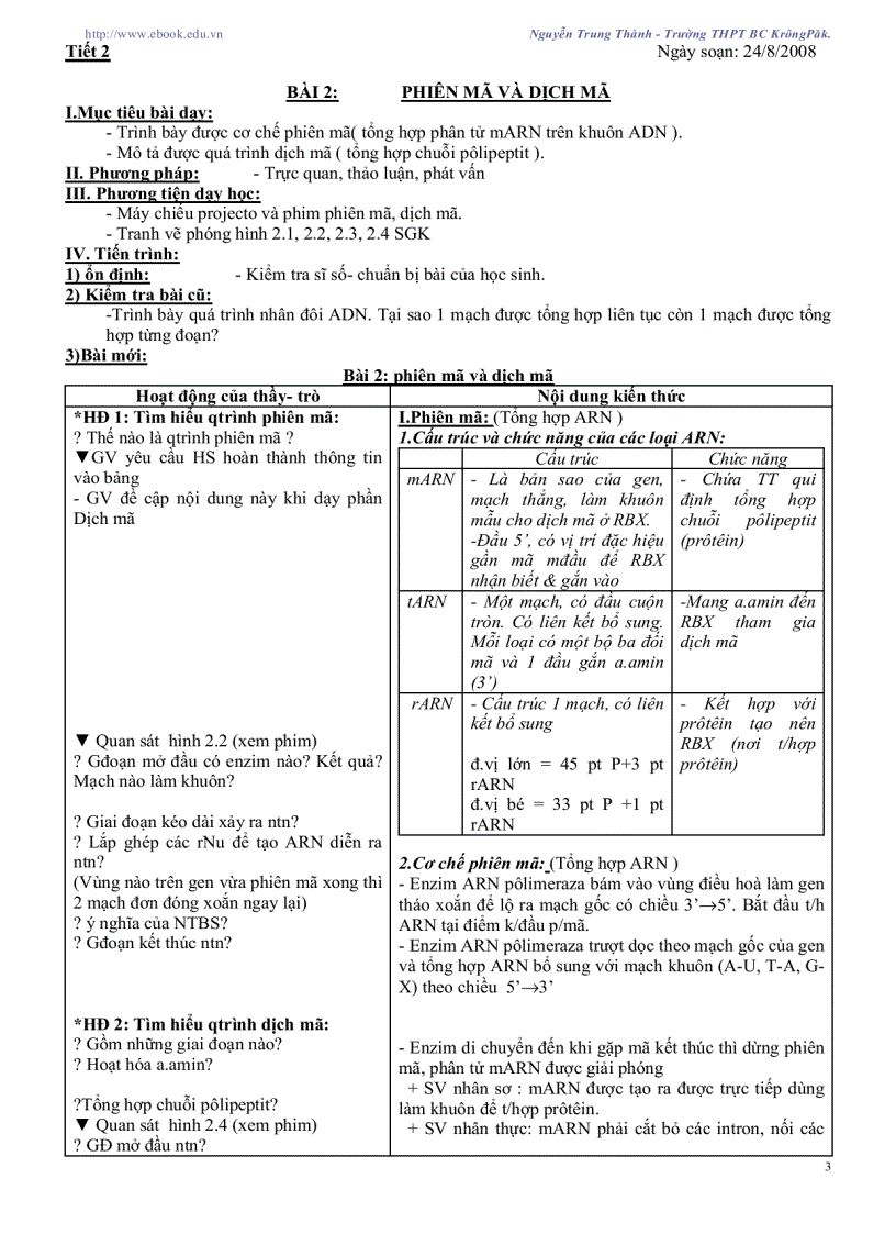 image for page Giáo án sinh học 12 CB