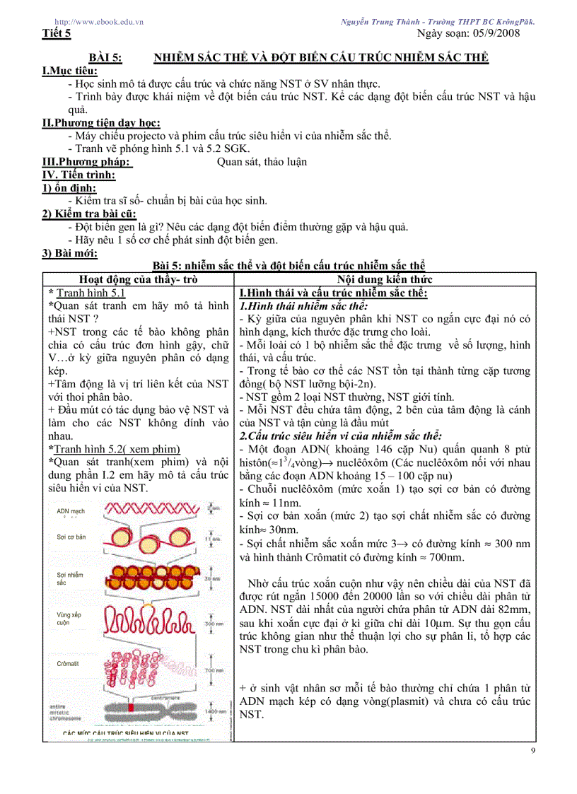 image for page Giáo án sinh học 12 CB