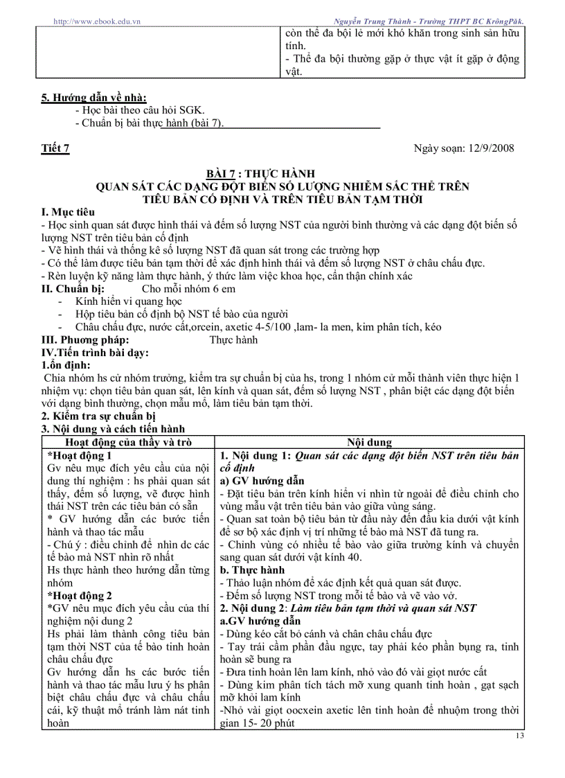 image for page Giáo án sinh học 12 CB