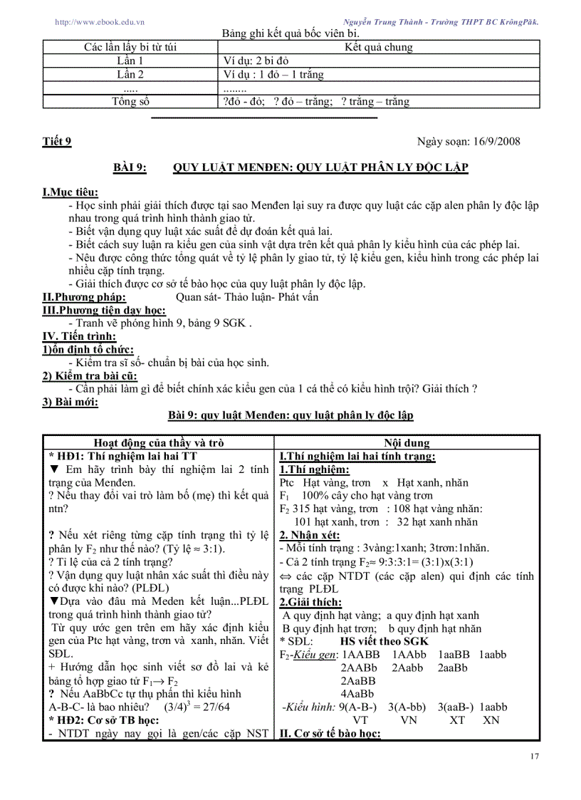 image for page Giáo án sinh học 12 CB