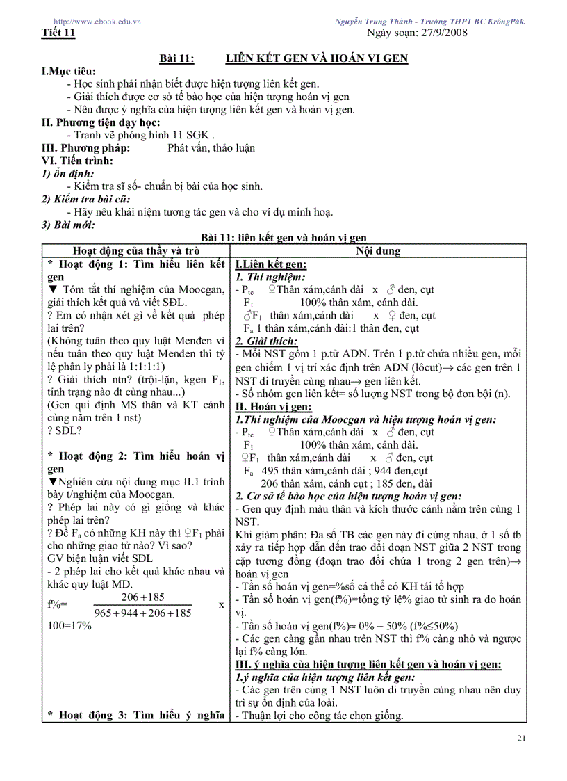 image for page Giáo án sinh học 12 CB