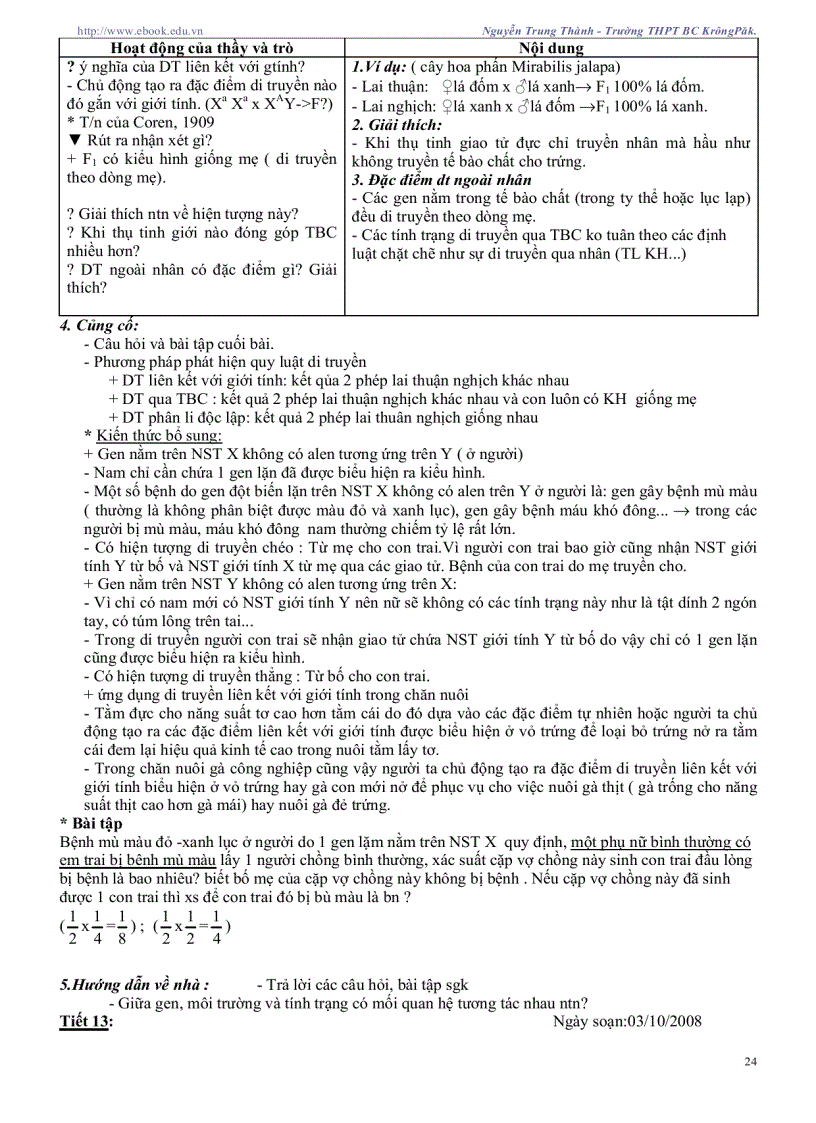 image for page Giáo án sinh học 12 CB