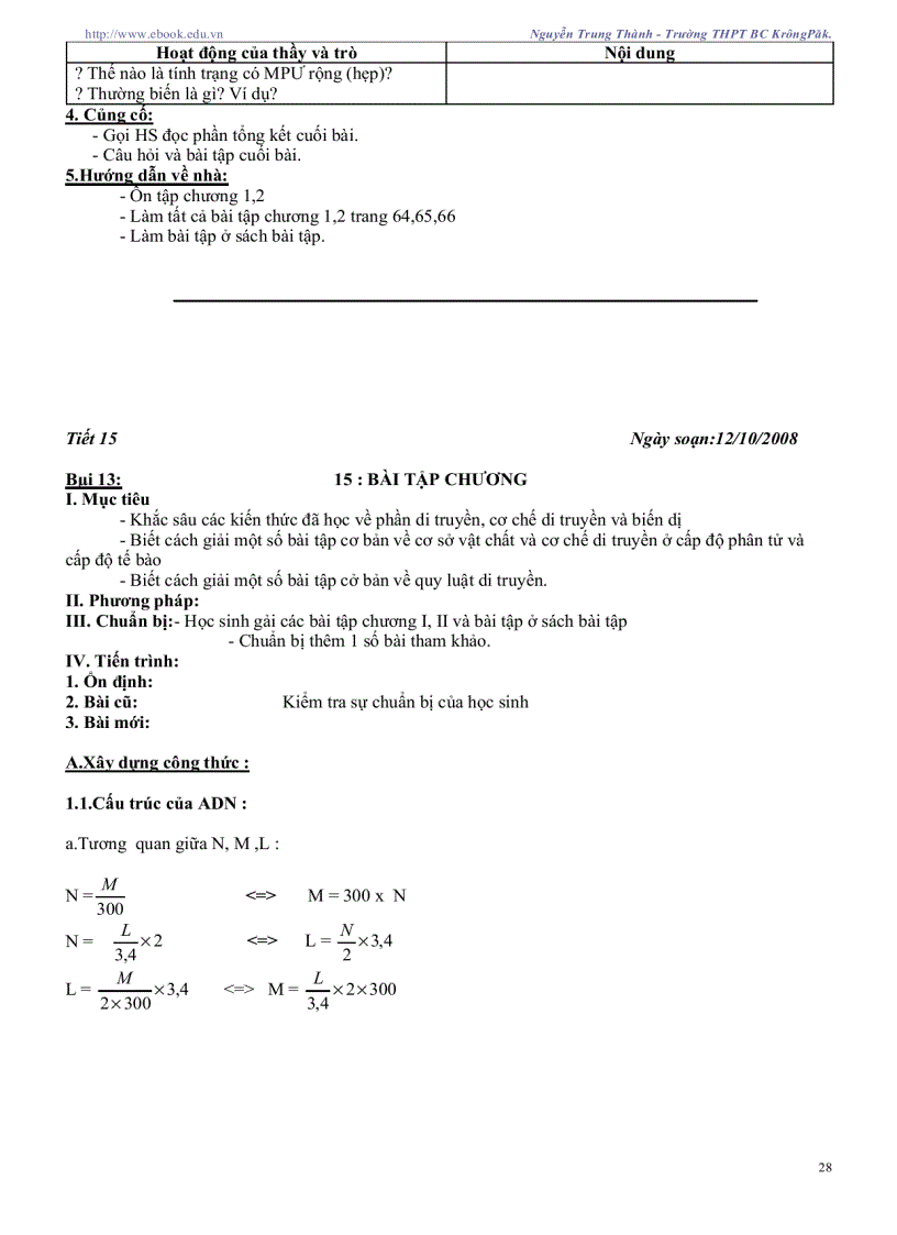image for page Giáo án sinh học 12 CB
