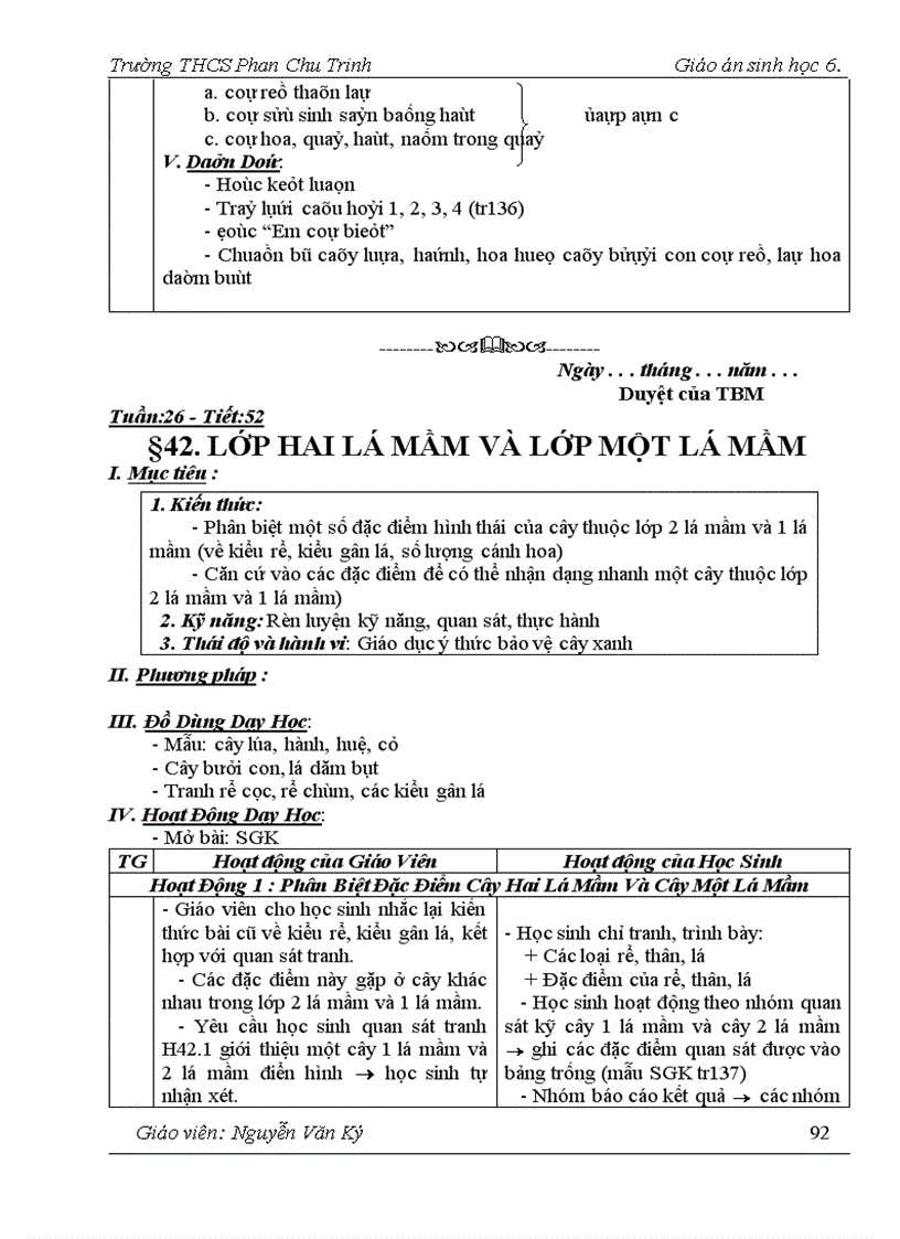 image for page Giao an sinh hoc 6 tron bo