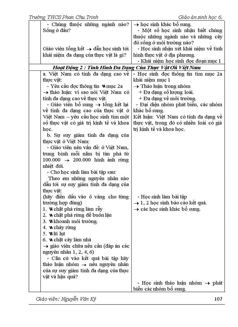 image for page Giao an sinh hoc 6 tron bo