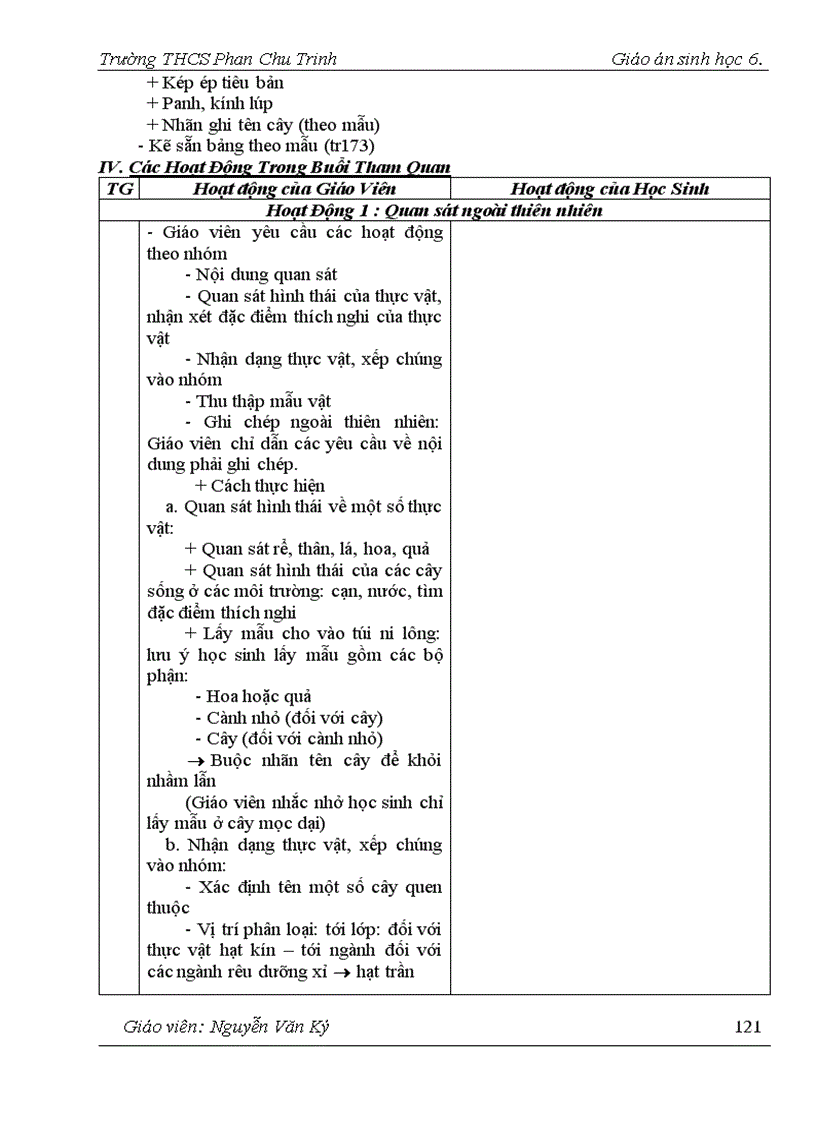 image for page Giao an sinh hoc 6 tron bo