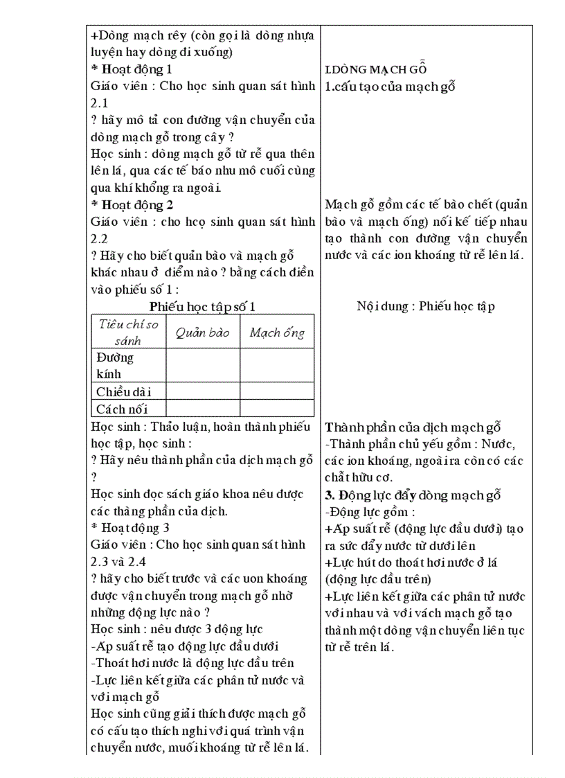 image for page Giáo Án Sinh Học Lớp 11 Ban cơ bản