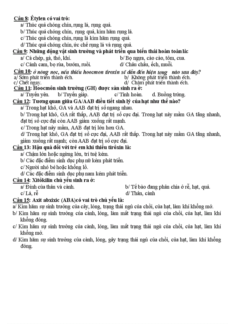 image for page Kiem tr 15p Kì 2 sinh 11