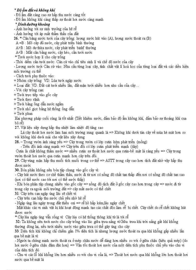 image for page Một số câu hỏi ôn HSG 11 và đáp án