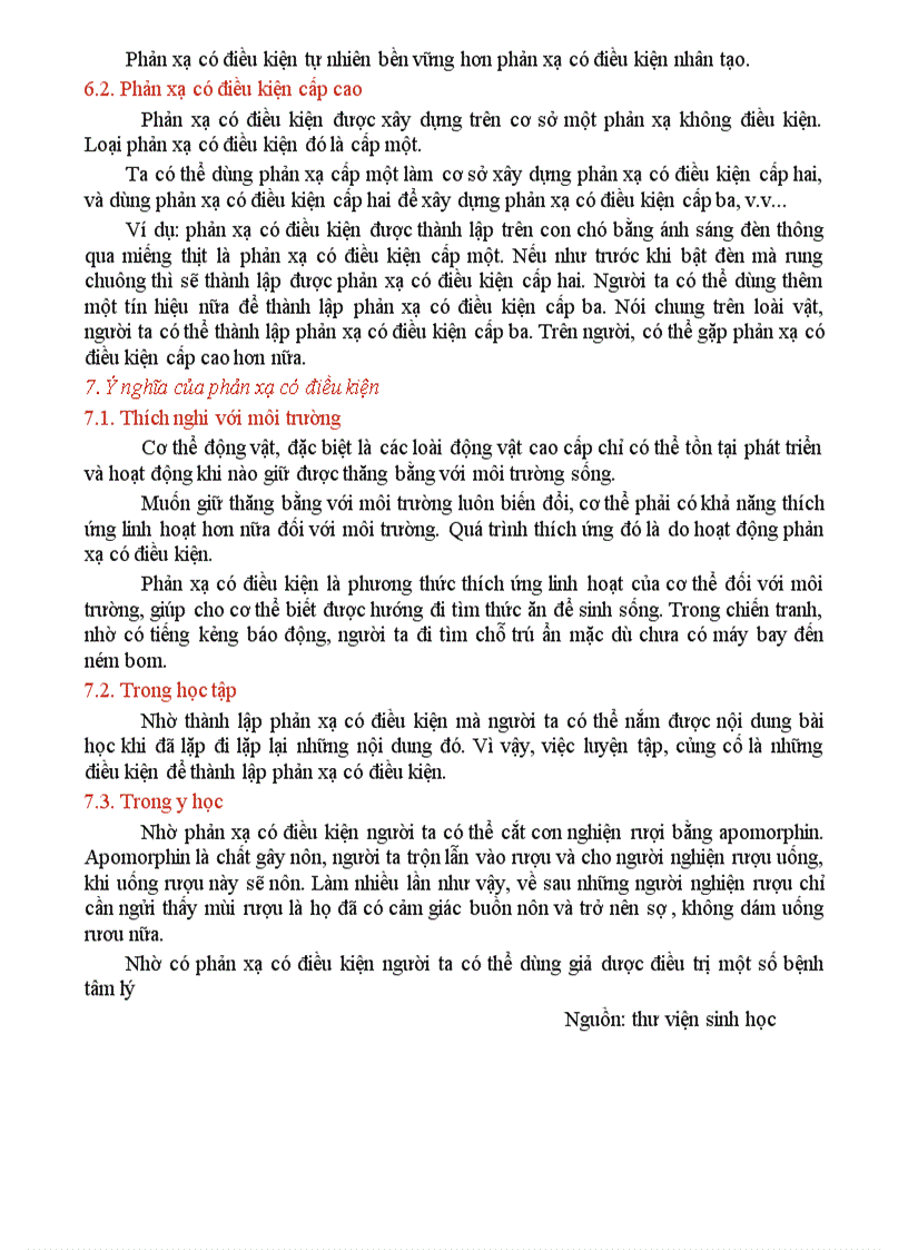 image for page Phản xạ có điều kiện