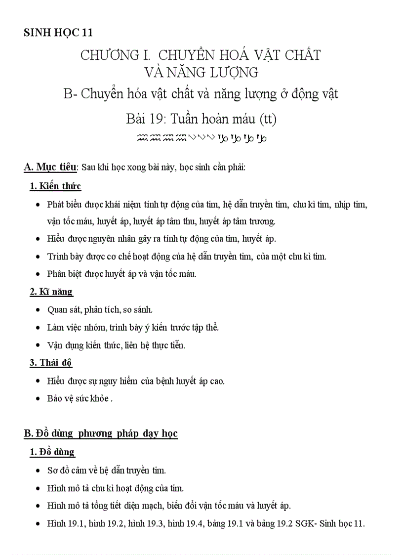 image for page SH 11 CB Bai 19 Tuần hoàn máu tt