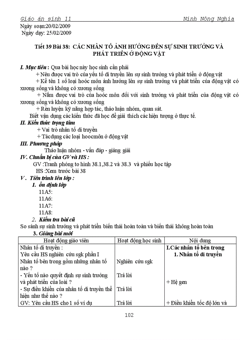 image for page Sinh 11 CB Bài 38 39