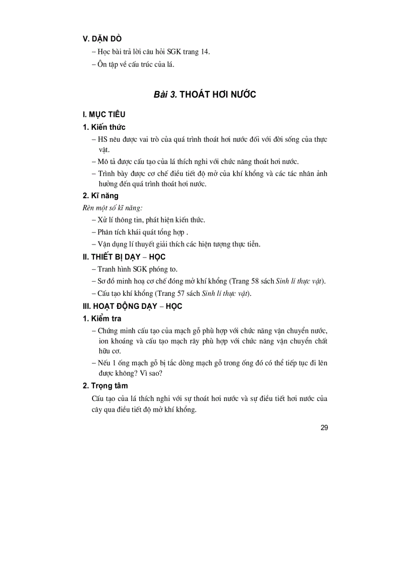 image for page Thiết kế bài giảng Sinh học 11 Tập 1