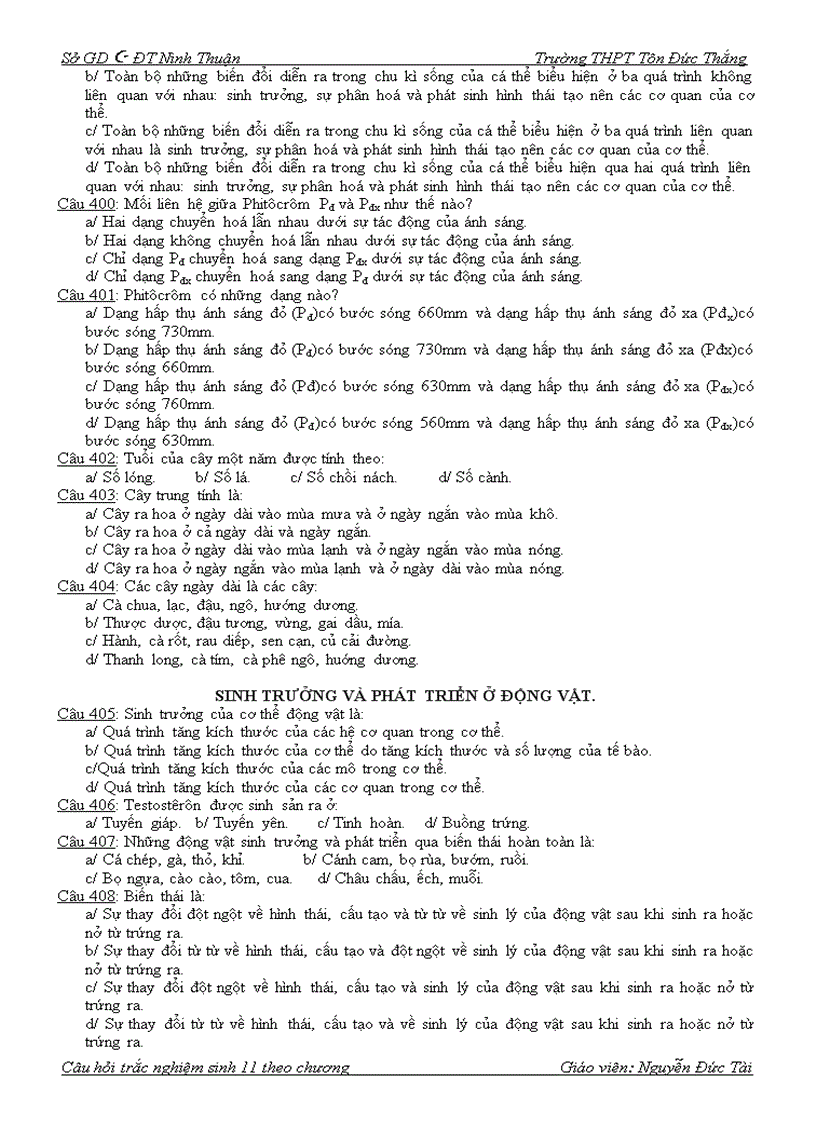 image for page Trắc nghiệm 11 mới chương iii