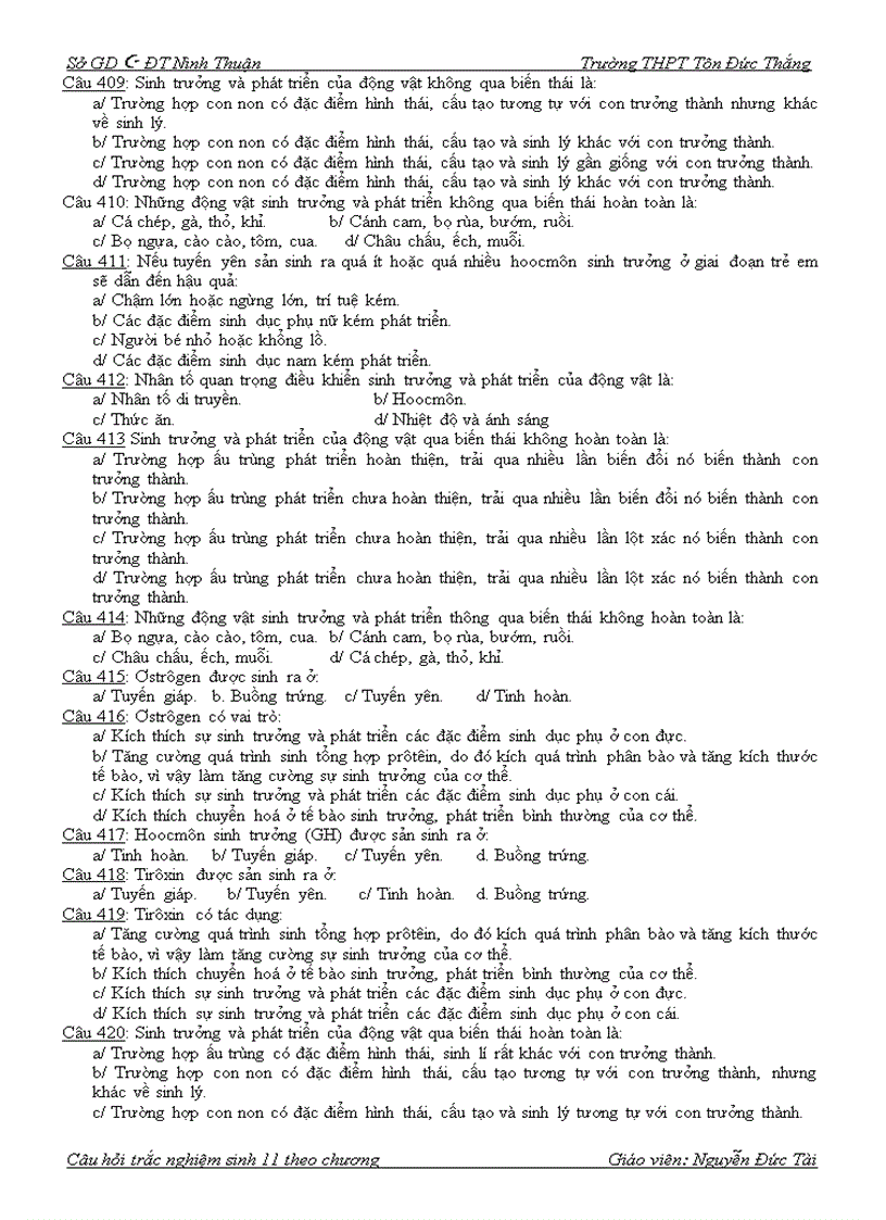 image for page Trắc nghiệm 11 mới chương iii