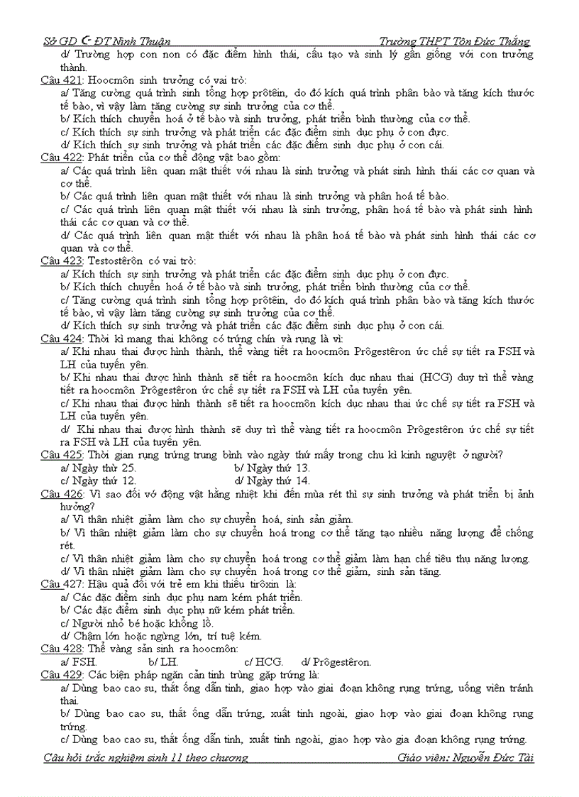 image for page Trắc nghiệm 11 mới chương iii