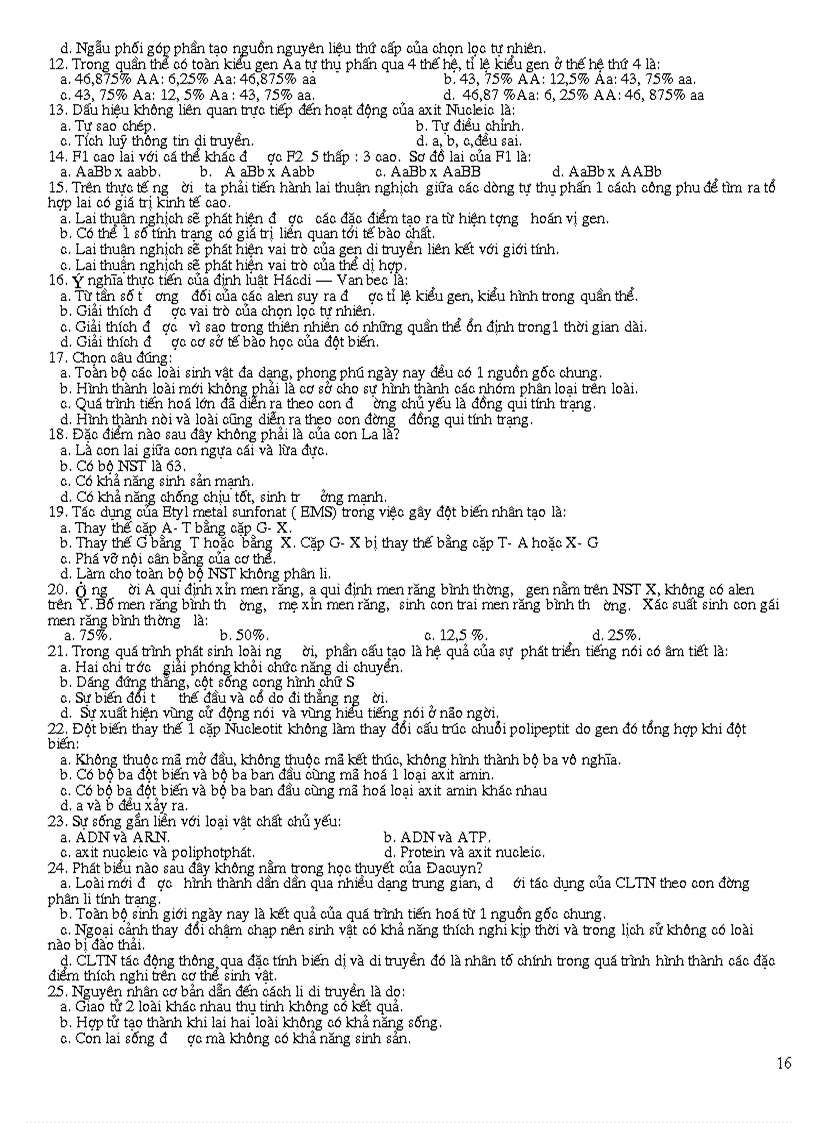 image for page 10 đề thi thử ĐH môn sinh học