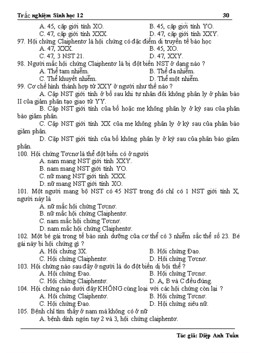 image for page 1300 câu hỏi ôn thi TN THPT và CĐ ĐH