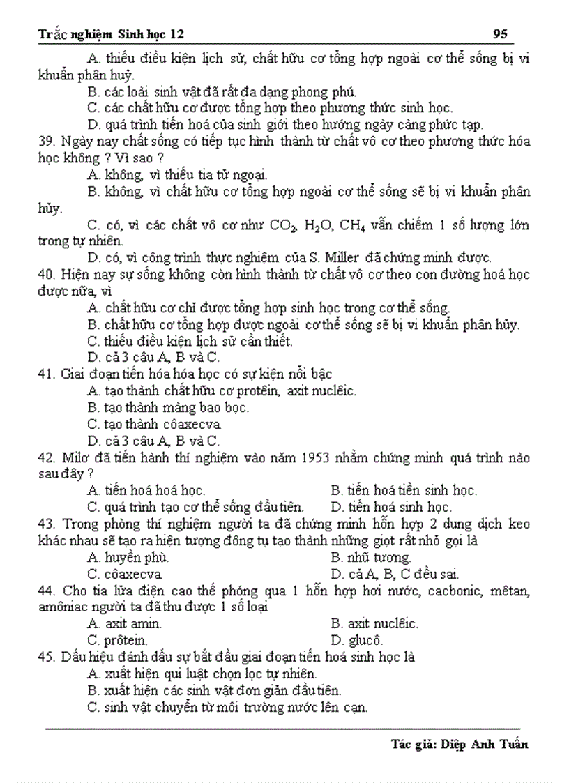 image for page 1300 câu hỏi ôn thi TN THPT và CĐ ĐH