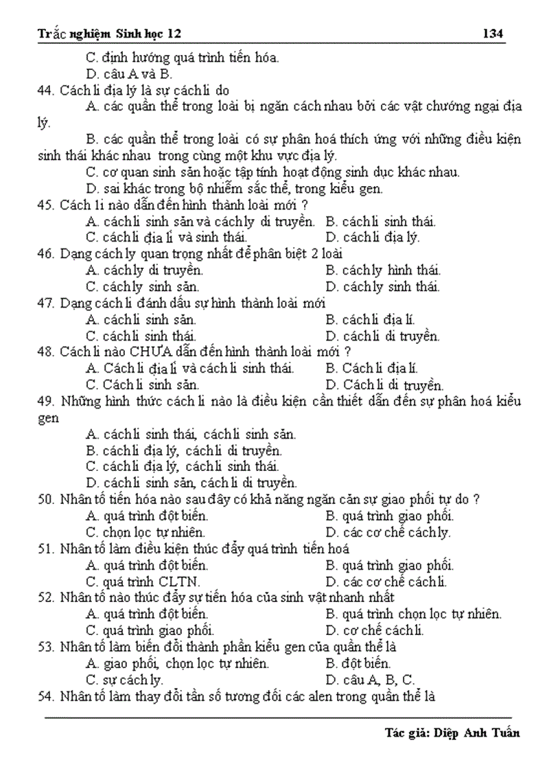 image for page 1300 câu hỏi ôn thi TN THPT và CĐ ĐH