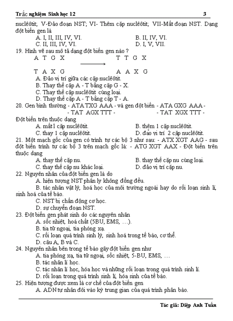 image for page 1300 câu hỏi trắc nghiệm ôn thi TN ĐH CĐ