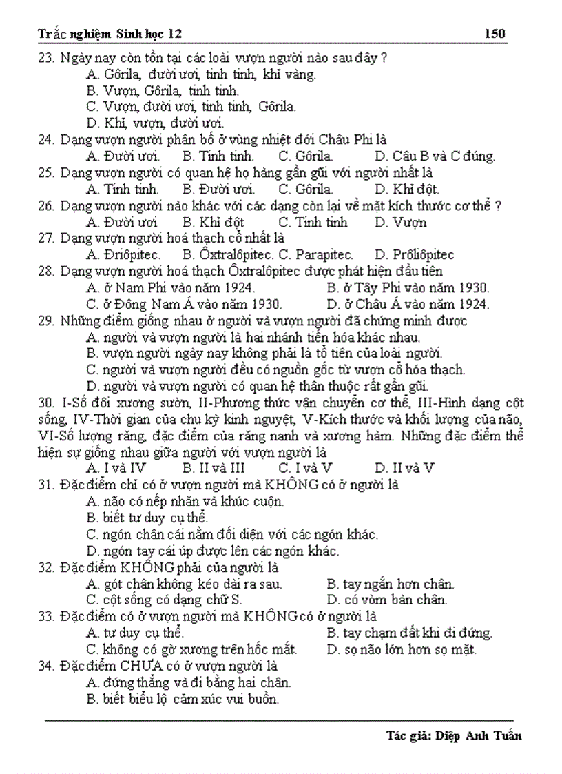 image for page 1300 câu hỏi trắc nghiệm ôn thi TN ĐH CĐ