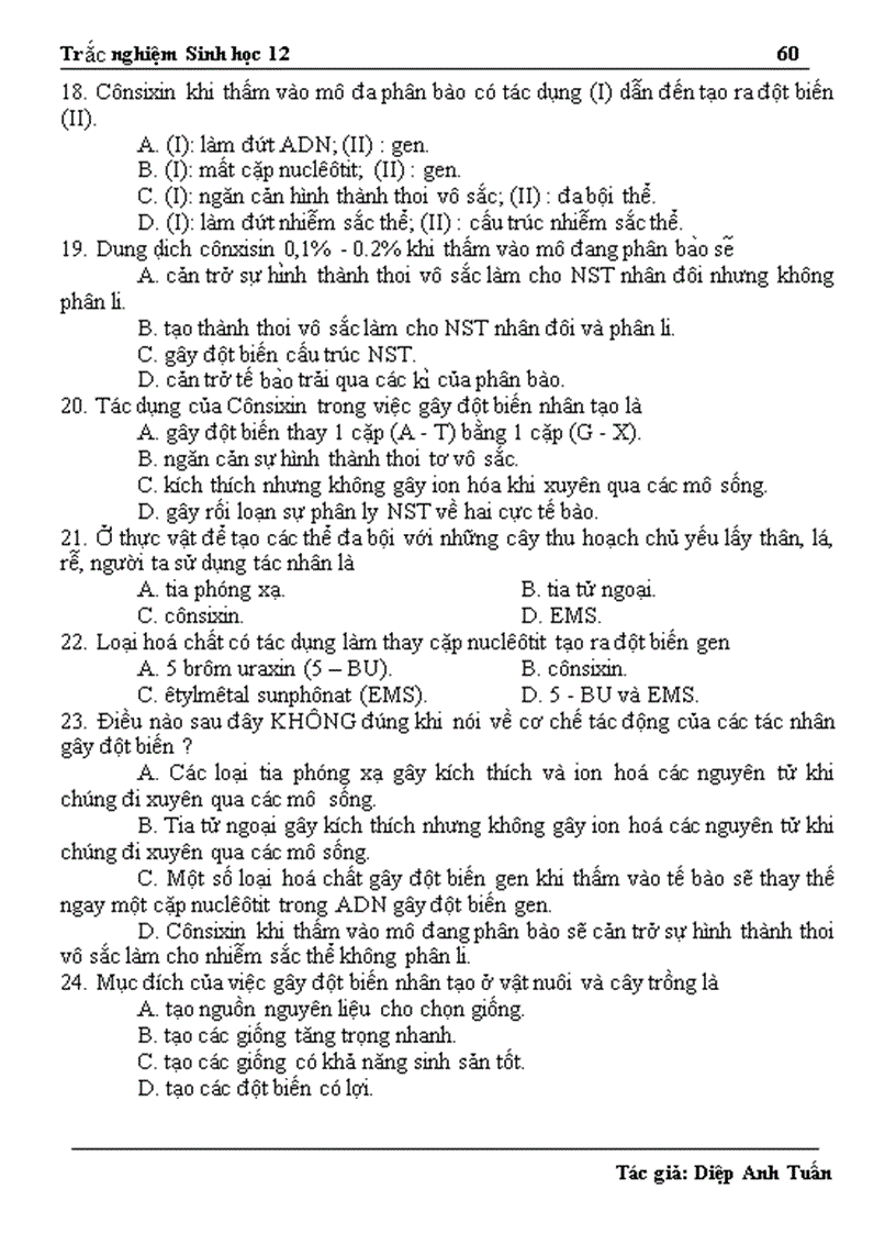 image for page 2500 cau hoi thi TNTHPT sinh hoc 12