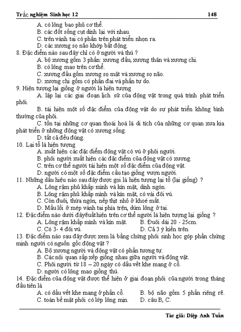 image for page 2500 cau hoi thi TNTHPT sinh hoc 12