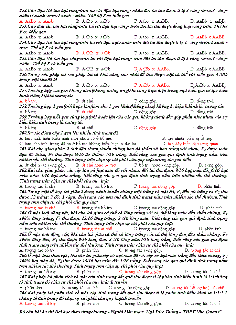 image for page 678 cau hoi on thi trac nghiem Sinh 12