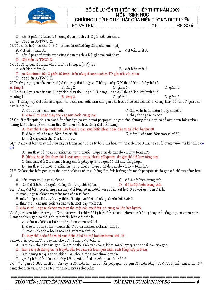 image for page 682 câu hỏi trắc nghiệm sinh học 12 có đáp án