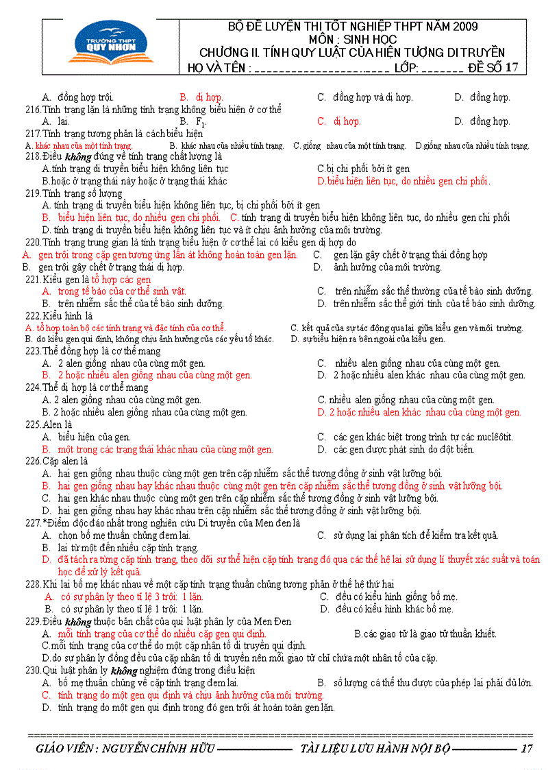 image for page 682 câu hỏi trắc nghiệm sinh học 12 có đáp án