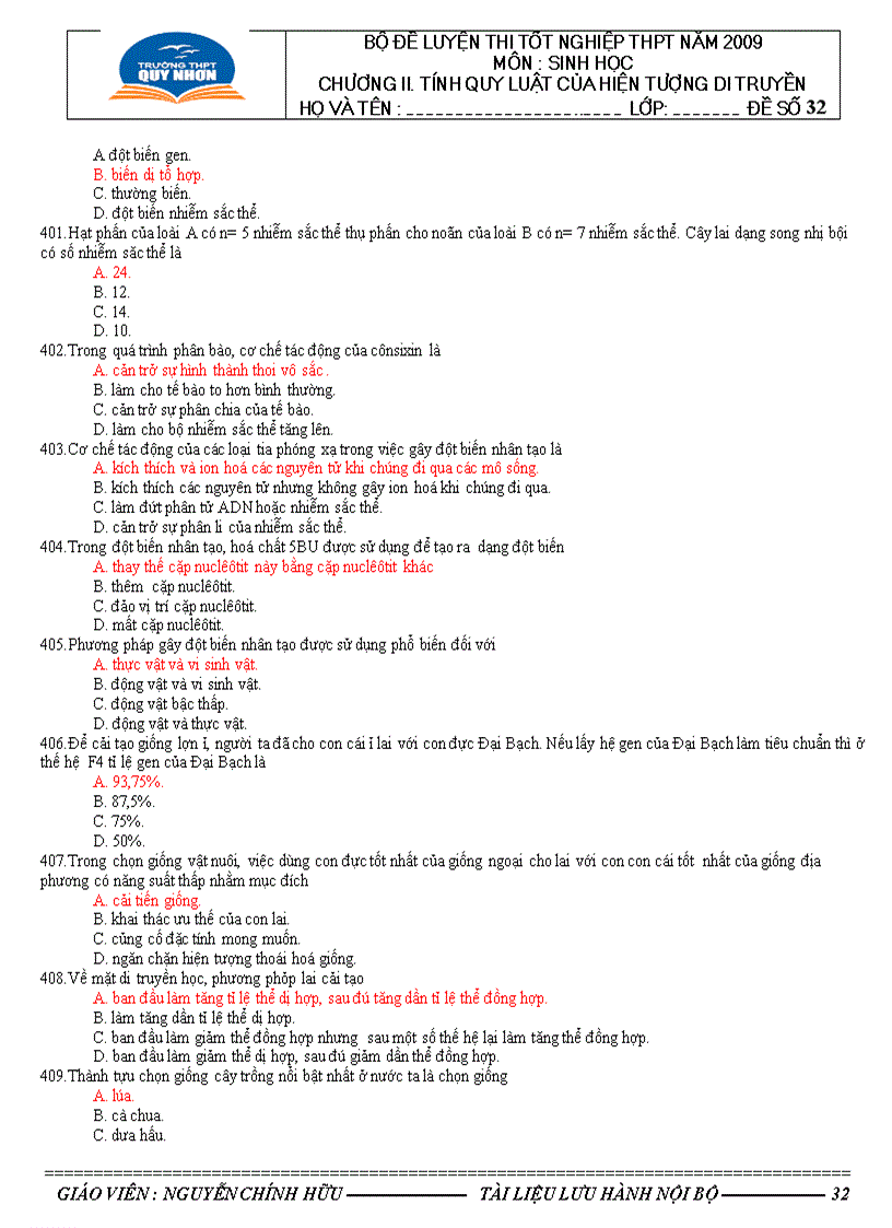 image for page 682 câu hỏi trắc nghiệm sinh học 12 có đáp án