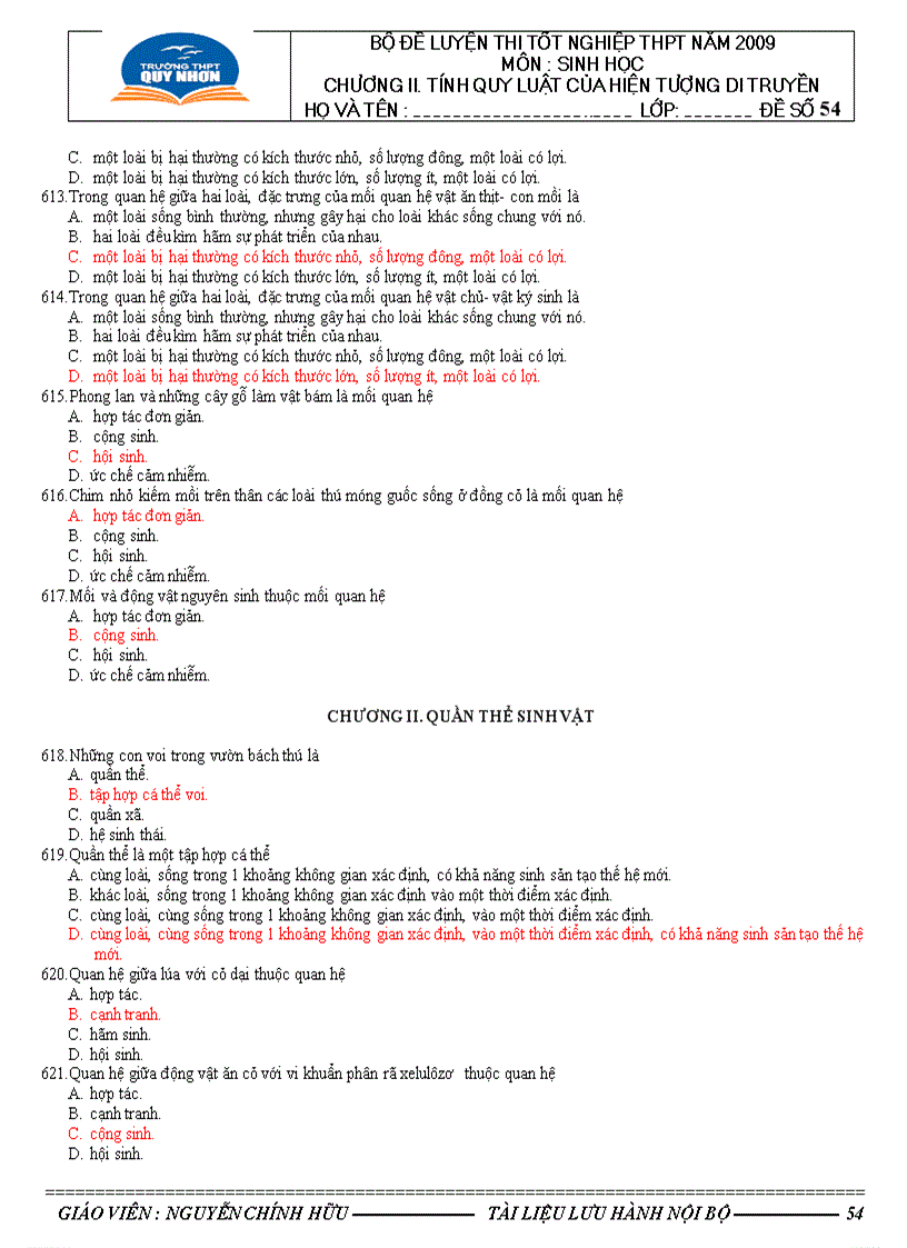 image for page 682 câu hỏi trắc nghiệm sinh học 12 có đáp án