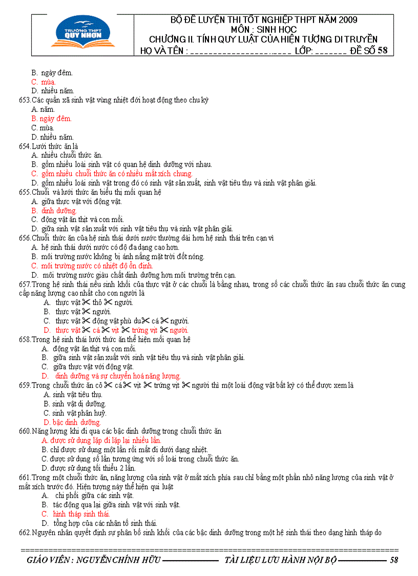 image for page 682 câu hỏi trắc nghiệm sinh học 12 có đáp án