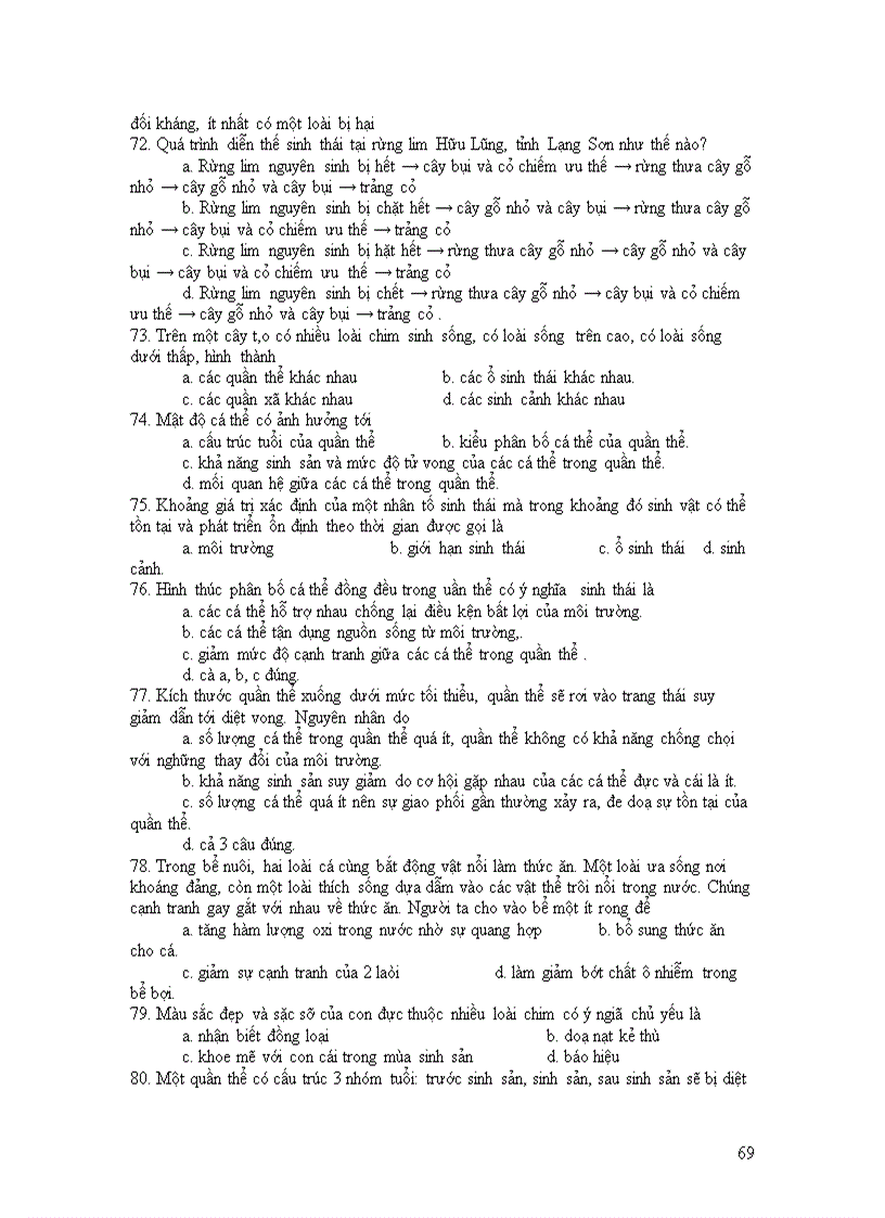 image for page 730 câu hỏi ôn tập Sinh học 12