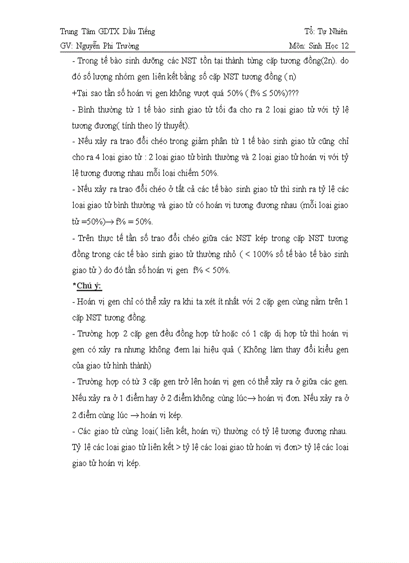 image for page Bài 11 Sinh học 12 Căn bản