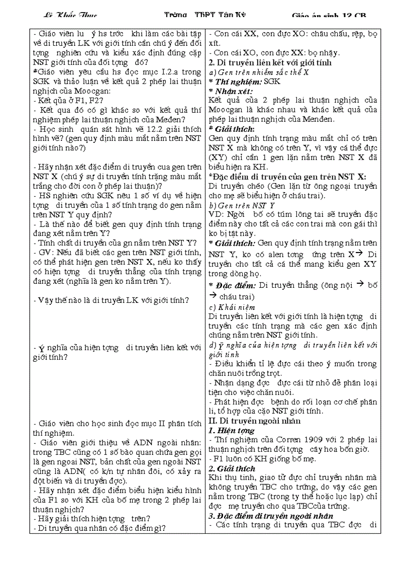 image for page Bài 12 Sinh học 12 CB