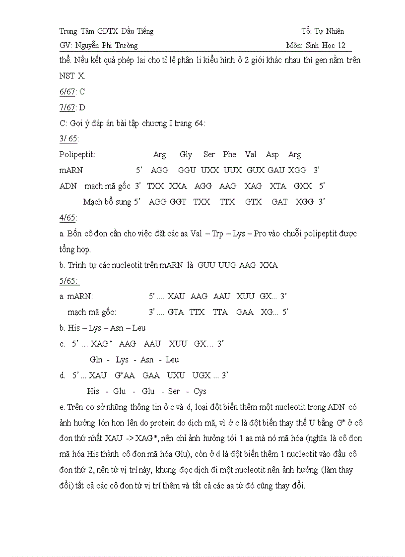 image for page Bài 15 Sinh học 12 Căn bản