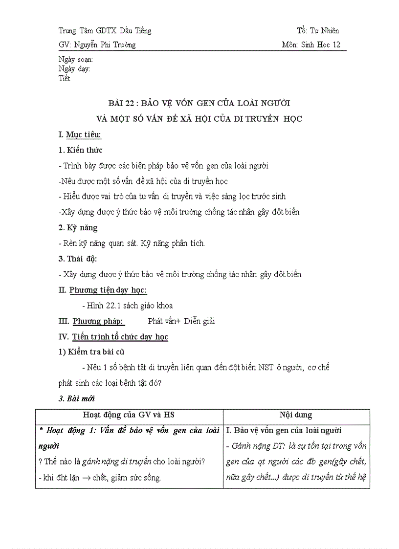 image for page Bài 22 Sinh học 12 Căn bản