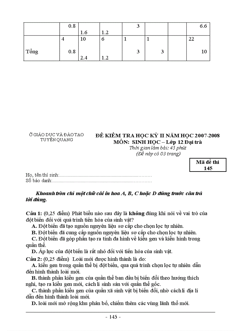 image for page Bài soạn Sinh học 12