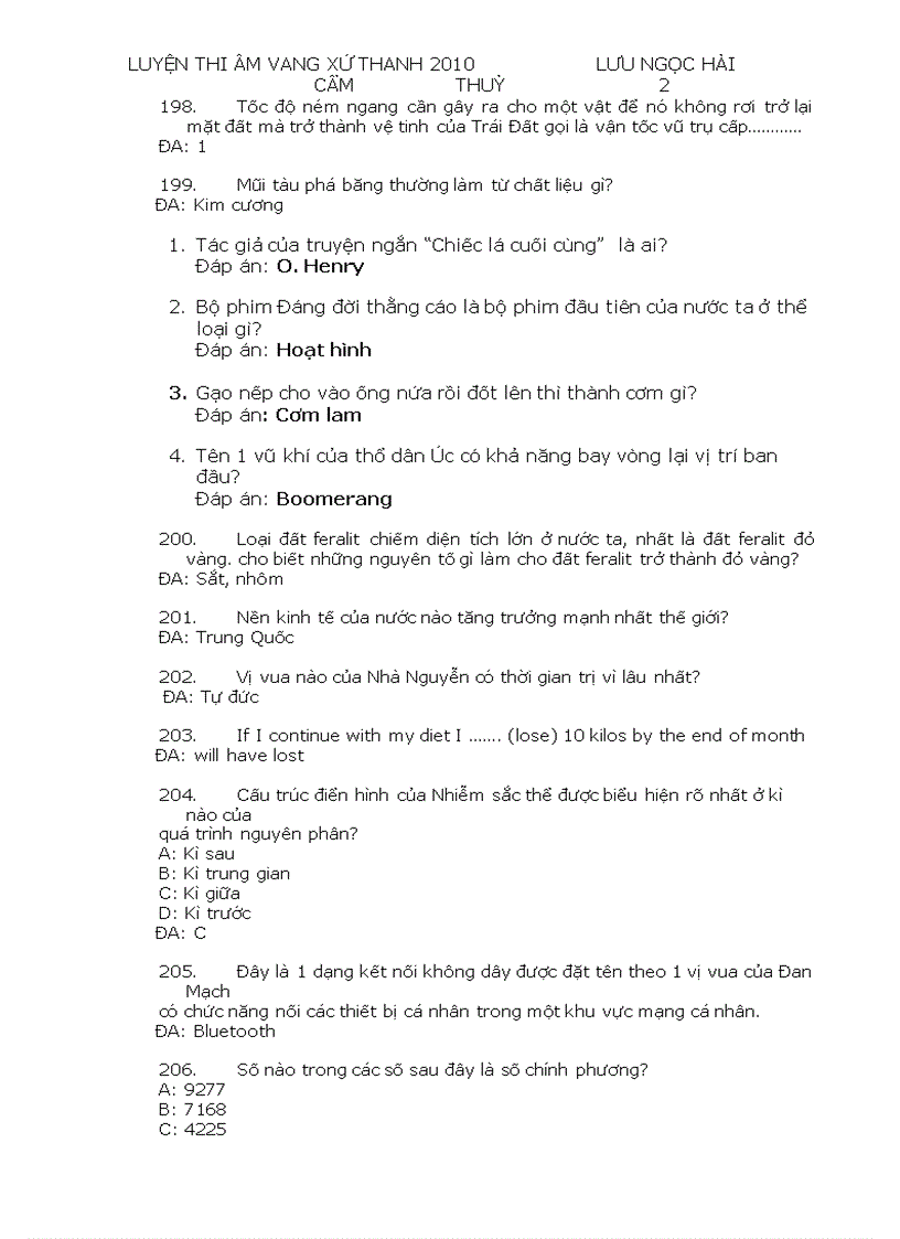 image for page Bộ câu hỏi luyện thi âm vang xứ thanh 5