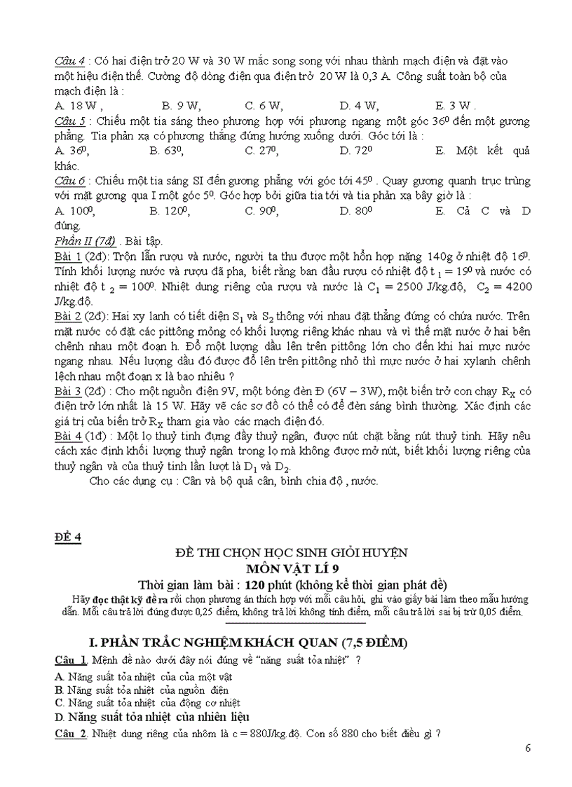 image for page Bộ đề bồi dưỡng HSG Lý 9