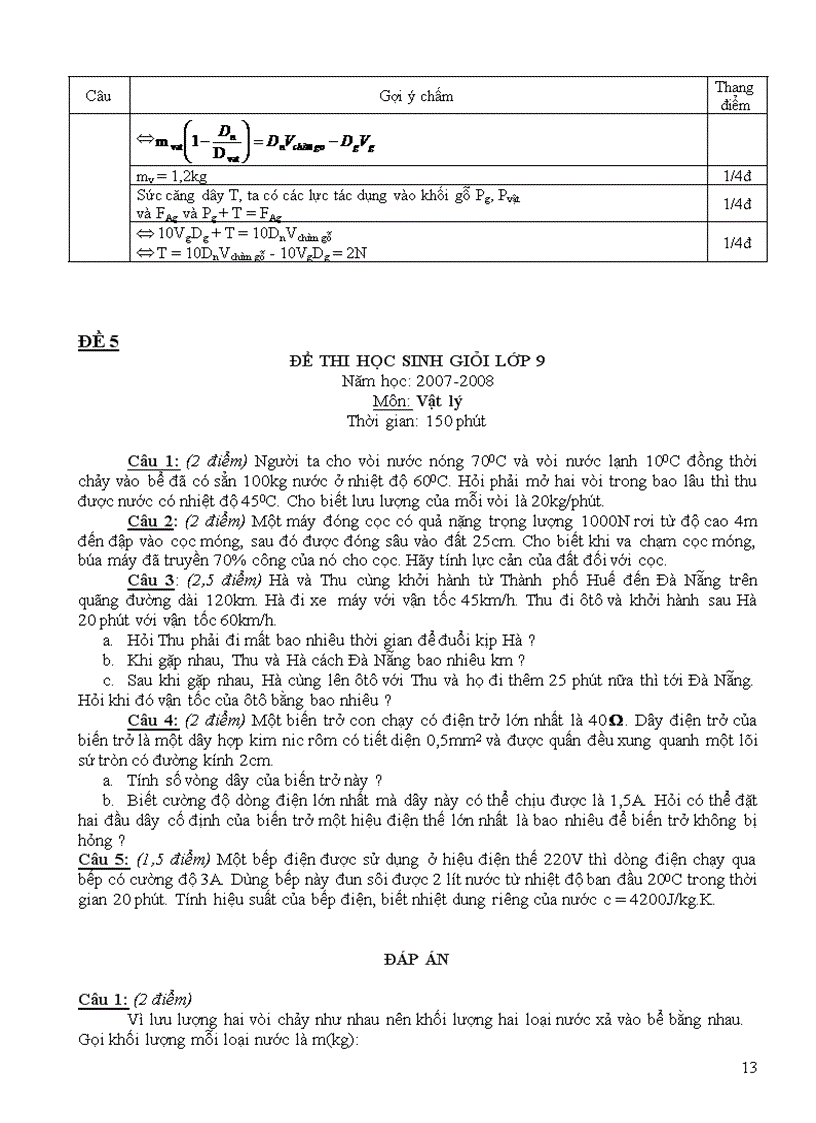 image for page Bộ đề bồi dưỡng HSG Lý 9