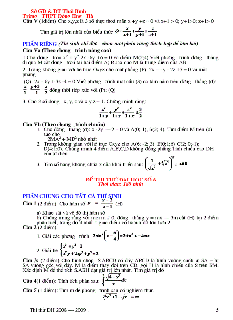 image for page Bộ đề ôn toán theo chương trình mới